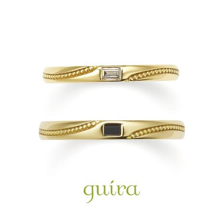 フランキンセンス～ミル打ちの曲線とバゲットダイヤが光る着け心地の