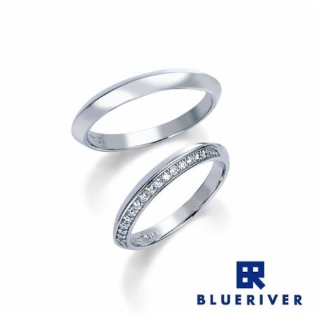 俄　ニワカ　雪桂景　素敵なウェーブ天然ダイヤモンドリング　指輪　Pt950 8号 雪佳景 SEKKAKEI [結婚指輪] 俄(にわか) | Ringraph(リングラフ)
