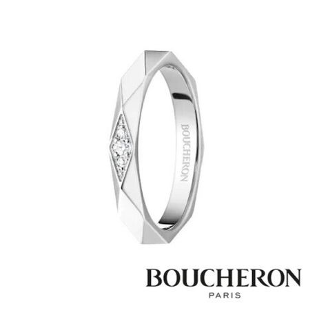 【JEWELRY OHASHI(ジュエリーオーハシ)】【ブシュロン】ファセット  3ダイヤモンド プラチナリング