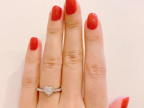 【Ponte Vecchio(ポンテヴェキオ)の口コミ】 昔から婚約指輪に憧れがあって、ハートのダイヤモンドがいいと思っていま…