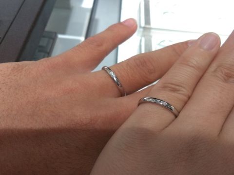 【アイプリモ(I-PRIMO)の口コミ】 PT950成分の指輪ですので、シンプルなデザインではあるものの上質な印象を…