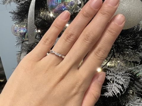 【エクセルコダイヤモンド(EXELCO DIAMOND)の口コミ】 普段から着用したいくなるべく他の方とは被らないシンプルなデザイン、ス…