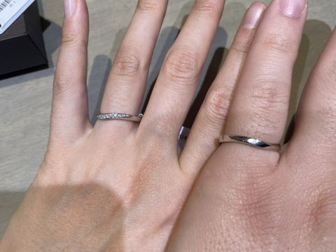 【アイプリモ(I-PRIMO)の口コミ】 何十年後の手にも似合う幅の広い指輪とダイヤモンドの美しい指輪を探して…