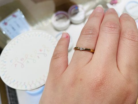 【BIJOUPIKO(ビジュピコ)の口コミ】 店舗で見ていて中盤くらいに出会った指輪です。
すごくシンプルで、ダイヤ…