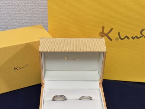 【ケイウノ ブライダル(K.UNO BRIDAL)の口コミ】 ストレートのリングに3〜5石のメレダイヤがついたものが良い&hellip;とい…