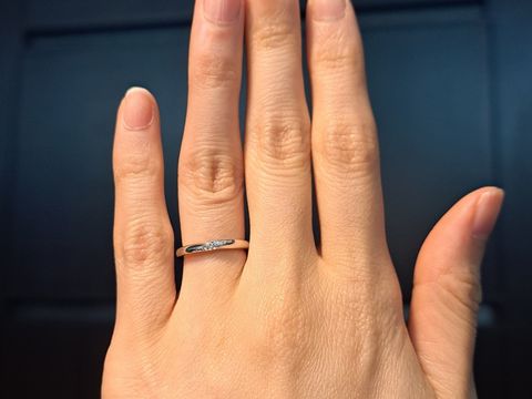 【TRECENTI(トレセンテ)の口コミ】 スリムでシンプルなデザインを探しておりお気に入りのリングに出会えまし…