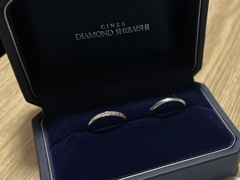 【銀座ダイヤモンドシライシの口コミ】 指輪の決め手はダイヤモンドの輝きとスタッフさんの提案力でした。他の店…