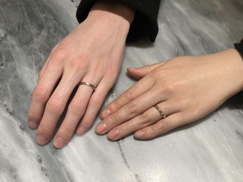 【SIENAROSE(シエナロゼ)の口コミ】 他にはないプラチナとゴールドを掛け合わせたロゼチナの色味に惹かれまし…