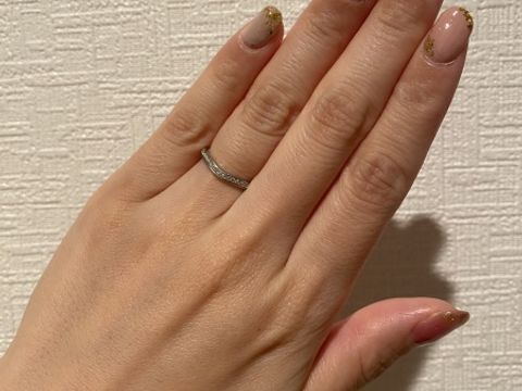 【カルティエ(Cartier)の口コミ】 カルティエで婚約指輪を購入していたので、合わせて結婚指輪もカルティエ…