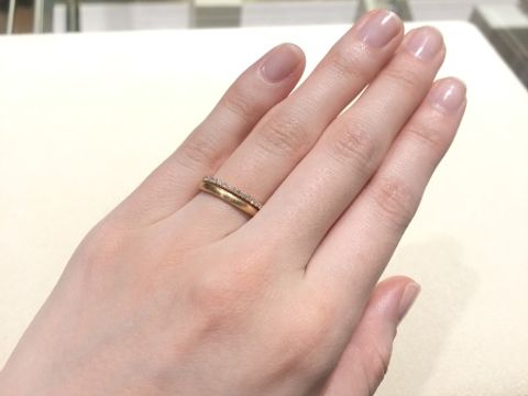 【Joie de treat.(ジョア・ドゥ・トリート)の口コミ】 エタニティリングなのに華奢なデザインであるところが魅力です。
強度の兼…