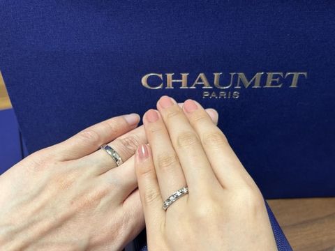 【ショーメ(CHAUMET)の口コミ】 デザインに一目惚れしました。
結婚指輪なので着け心地が良いことも決め手…