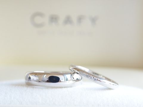 【CRAFY(クラフィ)の口コミ】 自分たちで好きなデザインにできるということが大きな決め手でした。指輪…