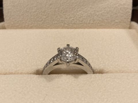 【TANZO.(鍛造指輪)の口コミ】 旦那さんから貰ったダイアモンドを指輪にしたく、結婚指輪と同時に注文し…
