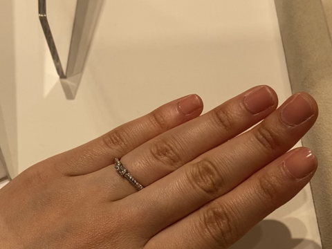 【和光ブライダルブティックギンザの口コミ】 元々婚約指輪は購入予定でなかったのですが、実際に試着させていただくと…