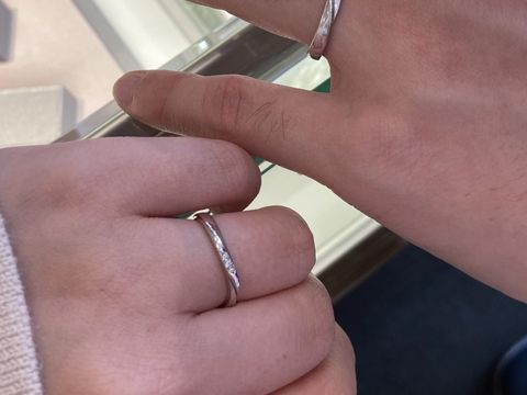 【JEWELRY  KAMATA(ジュエリーかまた)の口コミ】 彼が気に入ったデザインの指輪の名前に、私の名前が入っていた事で運命を…