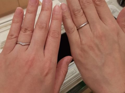 【Mariage ent(マリアージュエント)の口コミ】 デザインがとても気に入って、他の店舗では売っていなかった指輪でしたの…