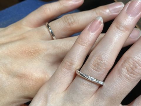 【TRECENTI(トレセンテ)の口コミ】 店員さんに手の甲と指のバランス、私たちの好みからお薦めしていただいた…