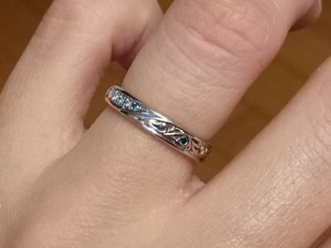 【ケイウノ ブライダル(K.UNO BRIDAL)の口コミ】 婚約指輪をこちらで購入しており、結婚指輪もフルオーダーで作りたかった…