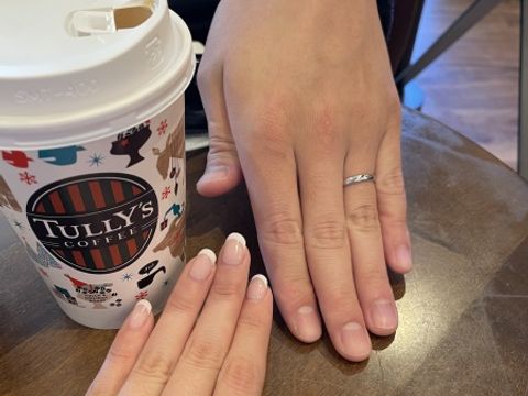 【ティファニー(Tiffany & Co.)の口コミ】 決め手はシンプルかつ上品でこの先長く着用していけるものが良いと思って…