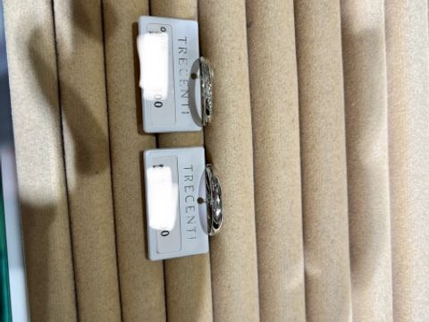 【TRECENTI(トレセンテ)の口コミ】 ハーフエタニティの斜めLINEで、他店舗でもある王道なデザインですが、ト…