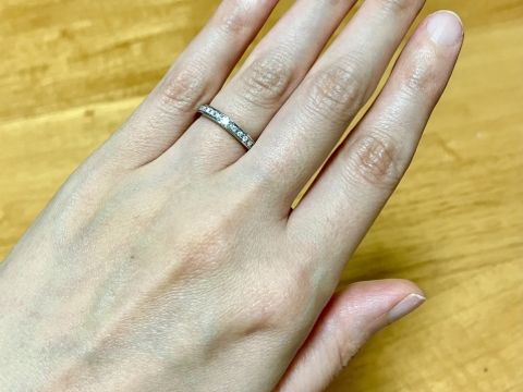 【TRECENTI(トレセンテ)の口コミ】 婚約指輪でハーフエタニティを探していたところ、結婚指輪のフェリーチェ…