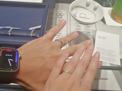 【銀座ダイヤモンドシライシの口コミ】 500種類以上の指輪のデザインから選ぶことができ、着け心地にもこだわって…