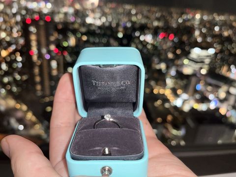【ティファニー(Tiffany & Co.)の口コミ】 ずっとTiffanyの指輪に憧れがあり、婚約指輪はTiffanyが欲しいと思い、彼…
