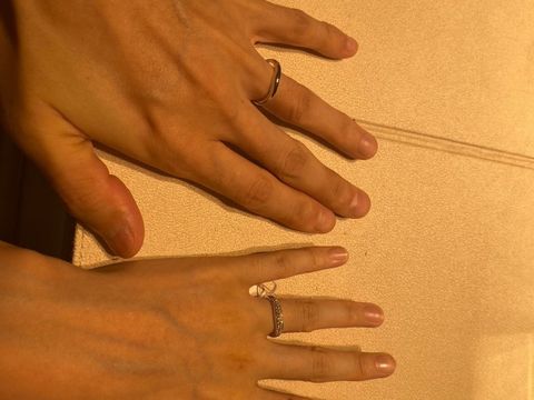 【グラフ(GRAFF)の口コミ】 ダイヤモンドの輝きがすごくとても綺麗です。結婚指輪と婚約指輪が重ね付…