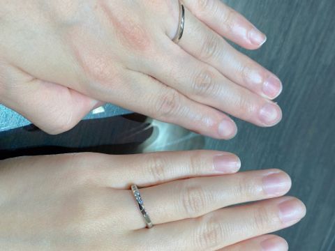 【ROYAL ASSCHER(ロイヤル・アッシャー)の口コミ】 つけた時に華奢で上品な印象に見えるところが気に入っています！
5.5号の…