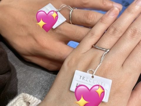 【TRECENTI(トレセンテ)の口コミ】 ハートシェイプの婚約指輪と重ね付けできるデザインのものを探していまし…