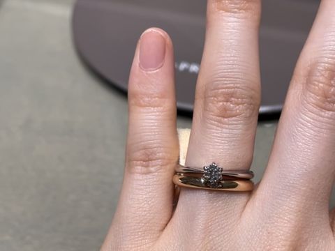 【アイプリモ(I-PRIMO)の口コミ】 デザインはとてもシンプルなものを選びました！色はピンクゴールドにした…