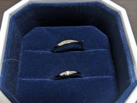 【4℃ BRIDAL(ヨンドシーブライダル)の口コミ】 シンプルなものがよかったのとまたその中でも輝いているものが良かったの…