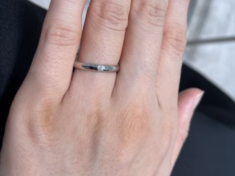 【MIKIMOTO(ミキモト)の口コミ】 シンプルな一粒ダイヤがかわいいです。同じ系統で三連ダイヤも人気とのこ…