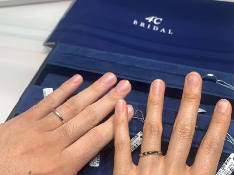 【4℃ BRIDAL(ヨンドシーブライダル)の口コミ】 シルバーリングのスタンダードなデザインのものが充実してたように思えま…