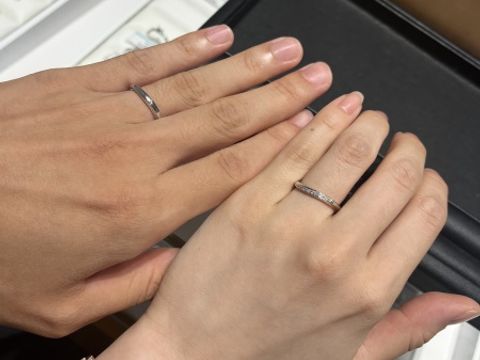 【エクセルコダイヤモンド(EXELCO DIAMOND)の口コミ】 それぞれの指輪のダイヤモンドが本当に綺麗でした。どれもエレガンスで高…