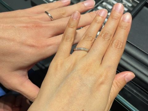 【エクセルコダイヤモンド(EXELCO DIAMOND)の口コミ】 シンプルな中にも、エクセルコダイヤモンドならではのゴージャスな感じあ…