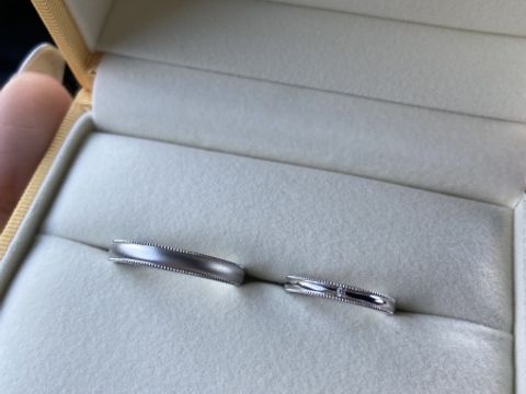 【ケイウノ ブライダル(K.UNO BRIDAL)の口コミ】 結婚指輪を探して何店舗かまわりましたが、ケイウノの指輪が圧倒的に着け…