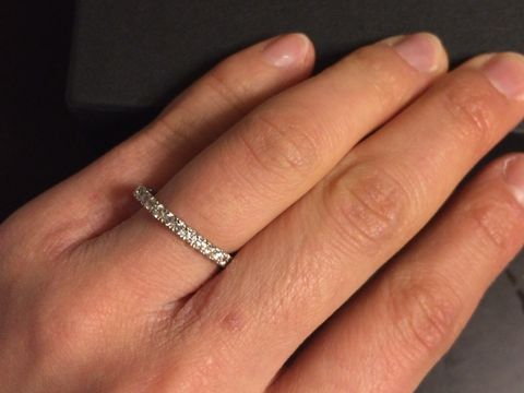 【QDMの口コミ】 結婚指輪だから、派手すぎたら嫌だけどできたら少しは石が付いてたほうが…