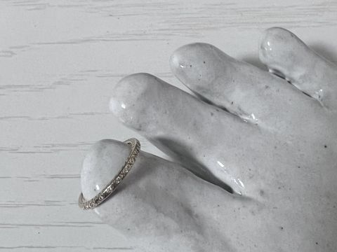 【Jupiter BLANTELIE(ジュピターブラントリエ)の口コミ】 通常は結婚指輪として使うものを、婚約指輪にしました。
婚約指輪だとなか…