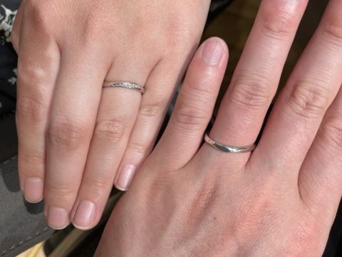 【銀座ダイヤモンドシライシの口コミ】 男性とセットで合わせることができるので、おすすめです。また、デザイン…