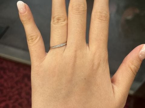 【雅-miyabi- の口コミ】 指輪じたいは、種類がとても多いわけではないですが、何度でも指輪を試着…