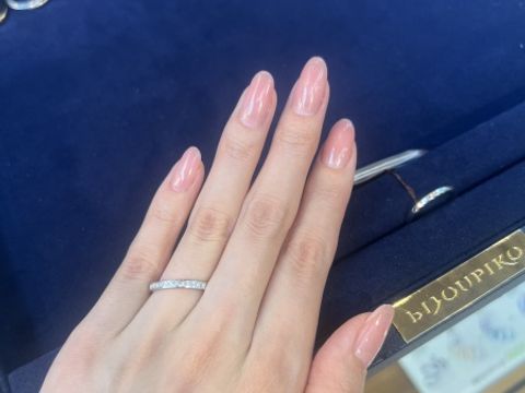 【BIJOUPIKO(ビジュピコ)の口コミ】 ハーフエタニティがで探していて、なおかつプラチナ素材の指輪で探してい…