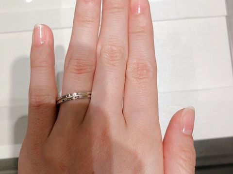 【アイプリモ(I-PRIMO)の口コミ】 プラチナだけでなくピンクゴールドもあるコンビネーションリングがかわい…