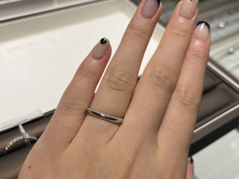 【アイプリモ(I-PRIMO)の口コミ】 ハーフエタニティのデザインがいいけど派手すぎると周りに言われて迷って…