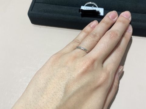 【TRECENTI(トレセンテ)の口コミ】 付け心地にとてもこだわっているというお話があった通り、つけるときはも…