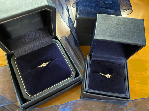 【銀座ダイヤモンドシライシの口コミ】 指輪のデザインで決めました。シンプルで可愛らしい印象のものにしました…