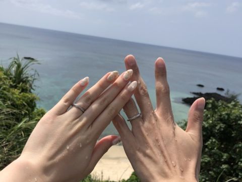 【エクセルコダイヤモンド(EXELCO DIAMOND)の口コミ】 ・ここのブランドは、メンズも様々なデザインがあって、主人も指輪を選ぶ…