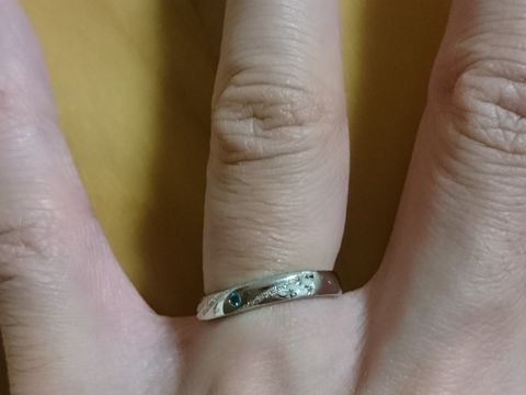 【JEWELRY  KAMATA(ジュエリーかまた)の口コミ】 とにかく、自分たちの思う通り、希望通りに自由にデザインが反映されてい…