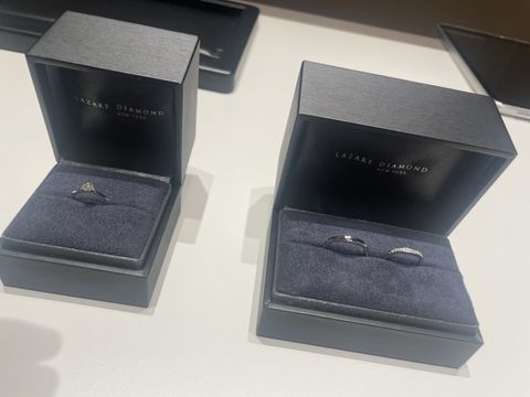 【ラザール ダイヤモンド(LAZARE DIAMOND)の口コミ】 婚約指輪はできれば日常でも着用したいため、ダイヤの高さが出ないものを…