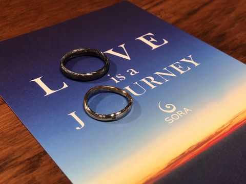 【SORA(ソラ)の口コミ】 オリジナルデザインで作っていただきました。
お互いに好みの素材が違った…